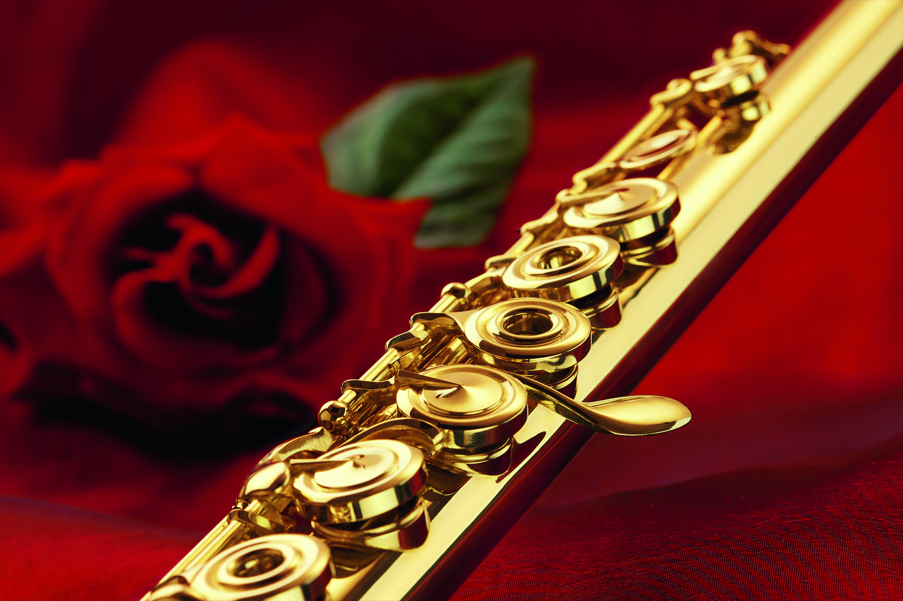 Flöte Gold 22ct von Bernhard Hammig, Kunstwerkstätte, Böhmflötenbau