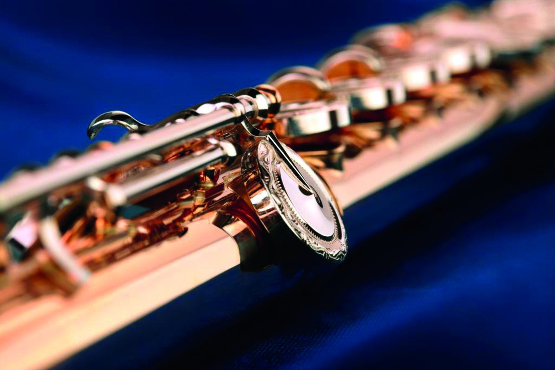 Flöte Rotgold 14ct von Bernhard Hammig, Kunstwerkstätte, Böhmflötenbau